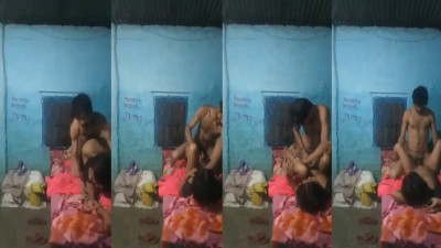 Village girl fucks with nattukattai boyfriend in her home